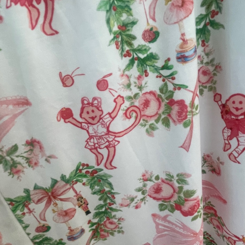 Loveshack Fancy Roller Rabbit  Women’s Christmas Pajama Set - size S - Picture 3 of 11